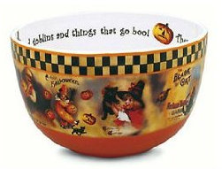 Retro Halloween Candy Bowl