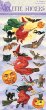 Vintage Style Halloween Stickers of Witches