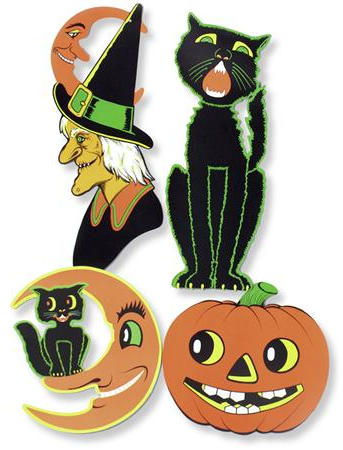 Beistle Retro Vintage Halloween Cutouts Reproduction